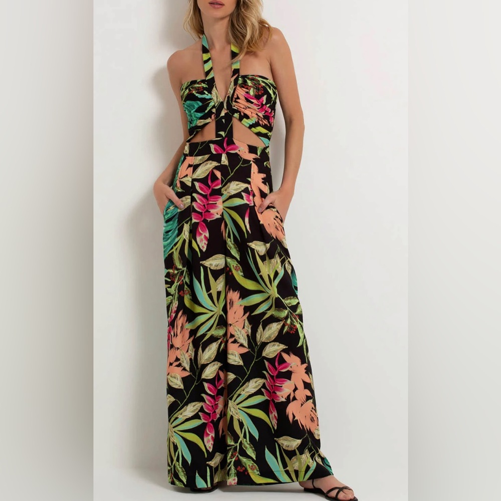 PatBO Tropicalia Cutout Jumpsuit